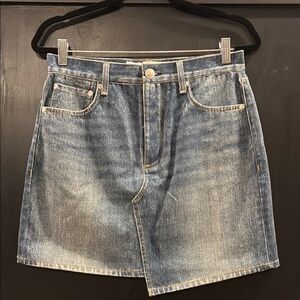 Mini “denim” skirt